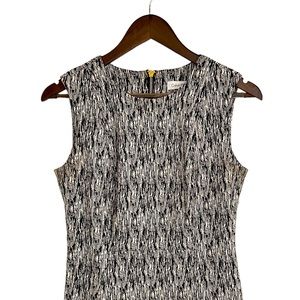 Calvin Klein black & white sleeveless sheath dress women’s size 4